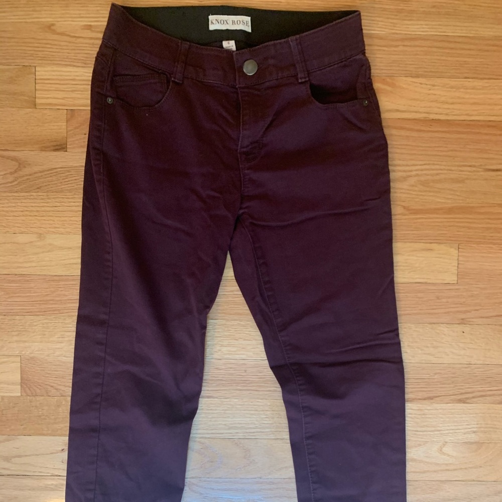 Knox Rose Maroon Denim